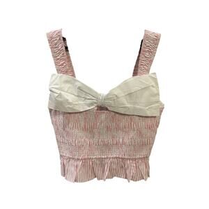 NWT English Factory Bow Striped Tank Top Women's size M